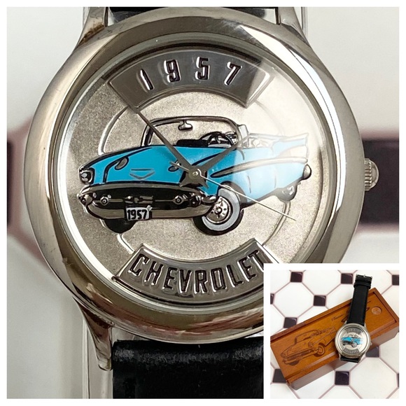 Vintage Relic by Fossil 1957 Chevy Belair Convertible Men Unisex Watch ZR 94701 - Picture 1 of 16